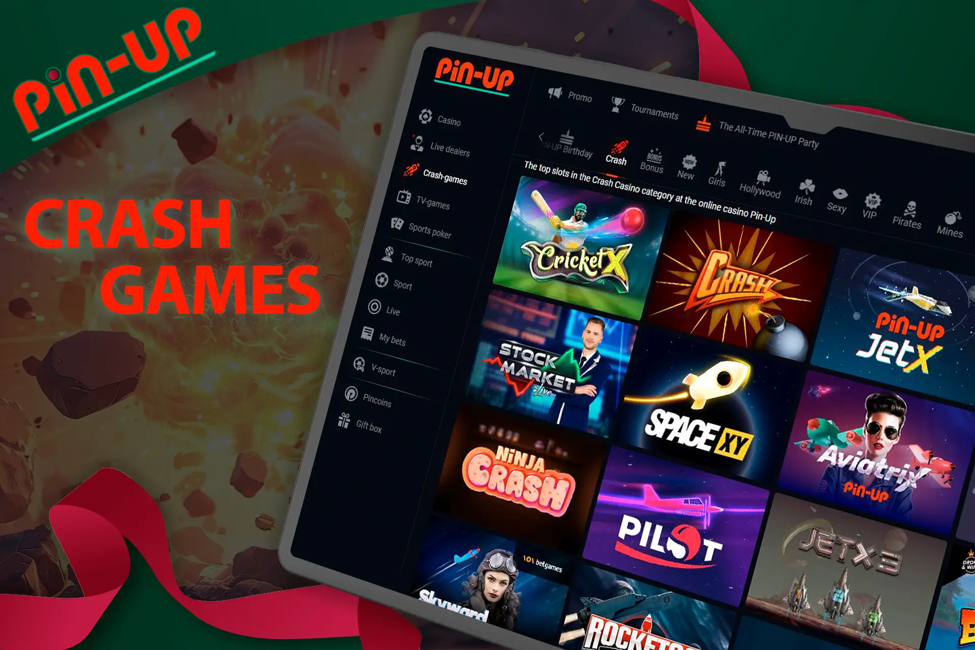 Check out the top casino crash games