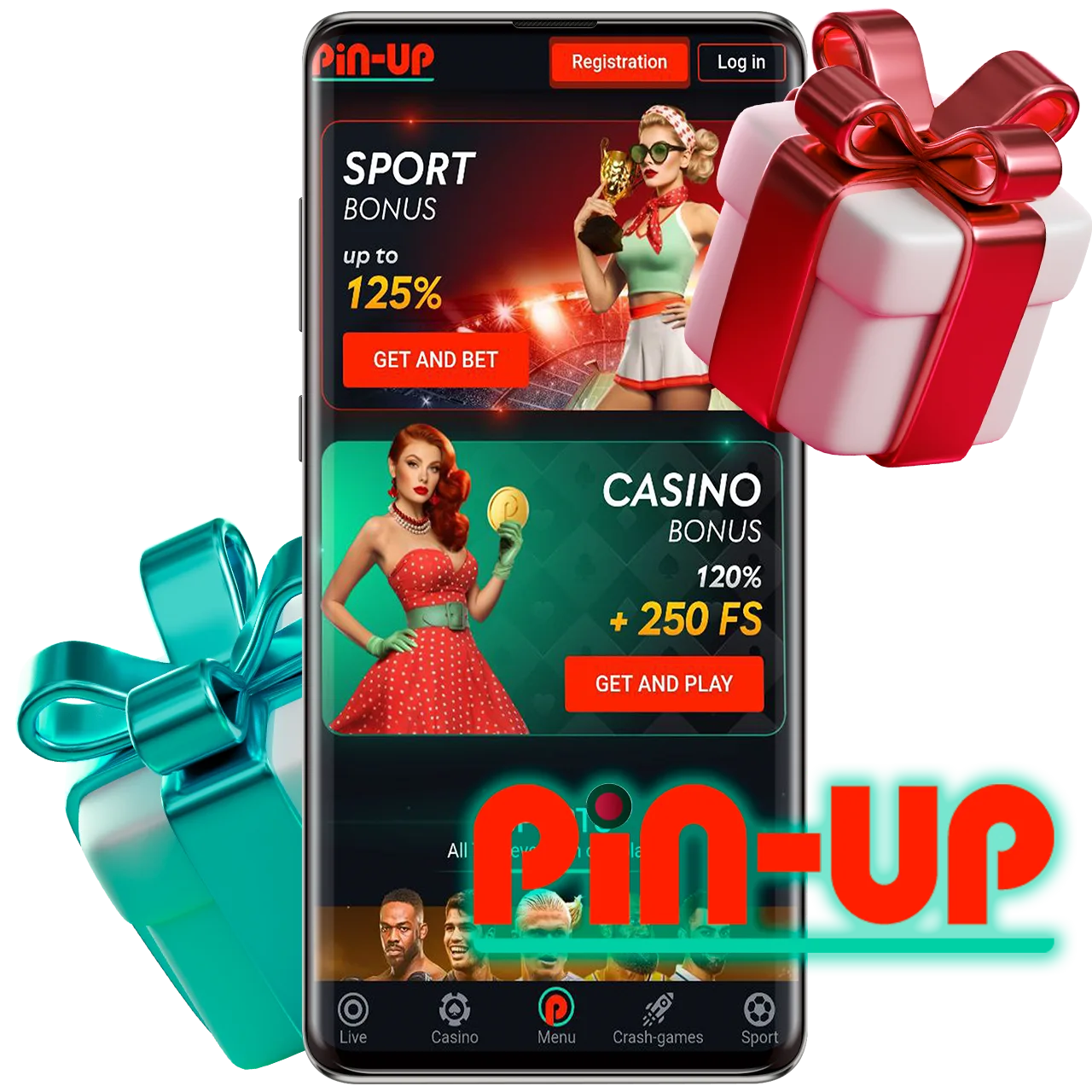 Lots of bonuses await you at Pin-UP