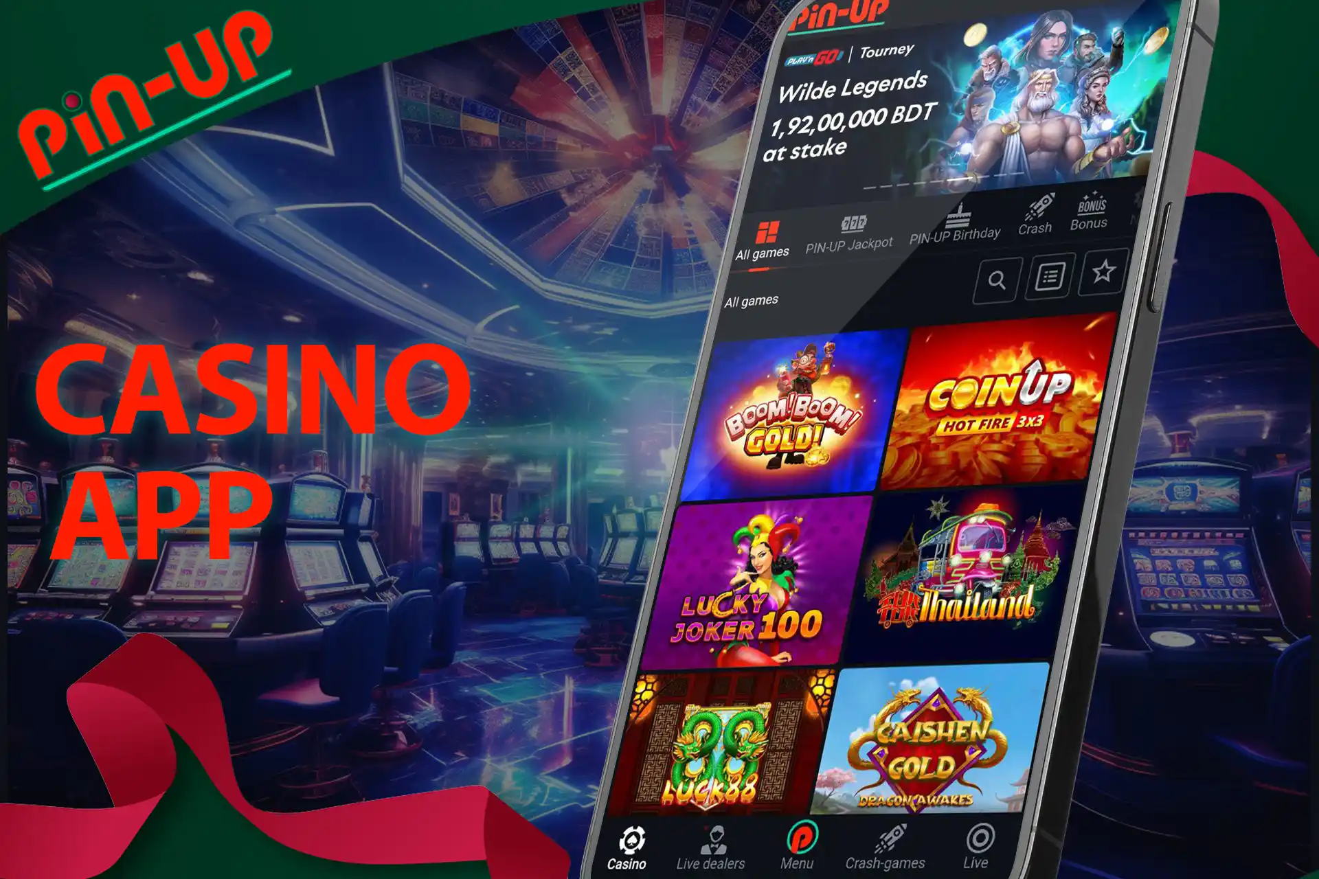 Thousands of casino games at Pin-UP